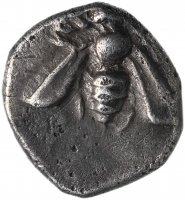 купить Иония, Эфес, 390-380 годы до Р.Х., тригемиобол.(Олень/Пчела)
