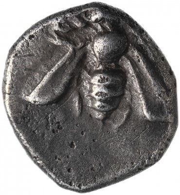 купить Иония, Эфес, 390-380 годы до Р.Х., тригемиобол.(Олень/Пчела)