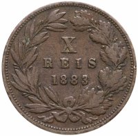 купить Португалия 10 рейс (reis) 1883