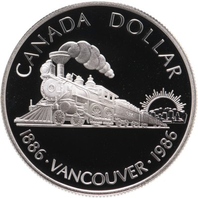 купить Канада 1 доллар (dollar) 1986 100 лет городу Ванкувер