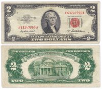 купить США 2 доллара 1953 series 1953A (Pick 380a)