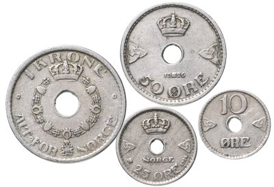 купить Норвегия, набор из 4 монет 1924-1926 годов