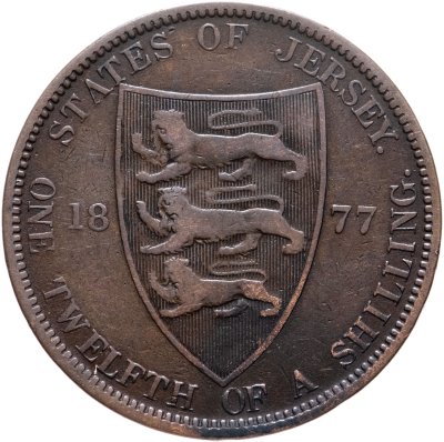 купить Джерси 1/12 шиллинга (shilling) 1877