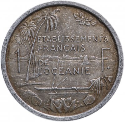 купить Французская Океания 1 франк (franc) 1949
