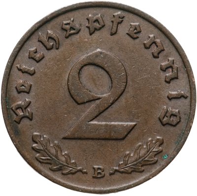 купить Германия (Третий Рейх) 2 рейхспфеннига "В" 1939