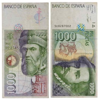 купить Испания 1000 песет 1992 года (Pick 163)