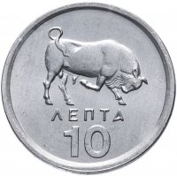 Купить Греция 10 лепт 1978