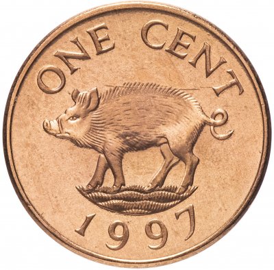 купить Бермуды 1 цент 1997