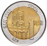 Купить Аргентина 1 песо 2001 "200 лет со дня рождения Хусто Хосе де Уркиза"