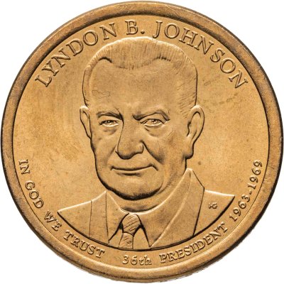 купить США 1 доллар (dollar) 2015 D Линдон Бэйнс Джонсон (36-й президент США)