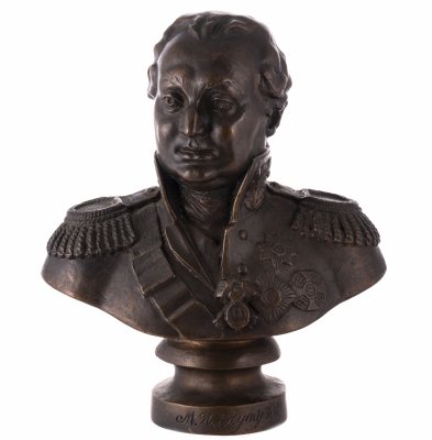 купить Бюст Михаила Илларионовича Кутузова, бронза, литье, СССР, 1970-1990 гг.