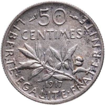 купить Франция 50 сантимов (centimes) 1917