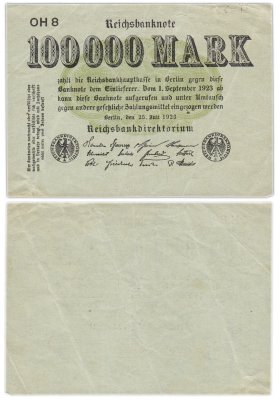 купить Германия 100000 марок 1923