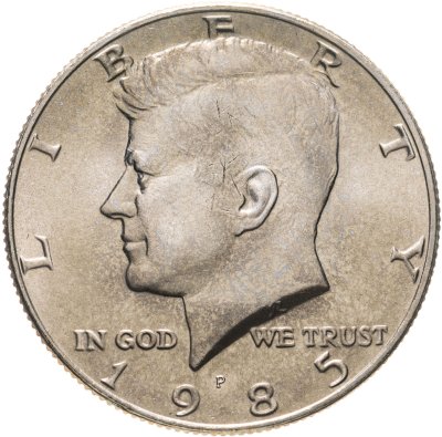 купить США 50 центов (1/2 доллара, half dollar) 1985 P "Kennedy Half Dollar" (наборная)