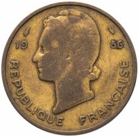 купить Французская Западная Африка 25 франков (francs) 1956