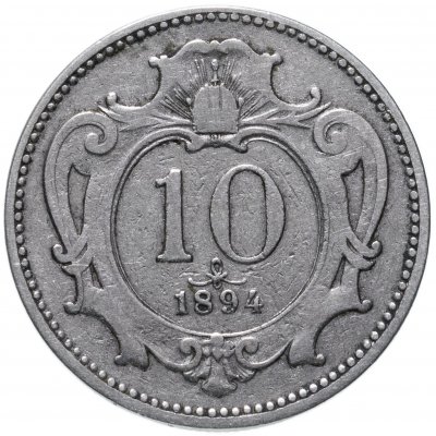 купить Австрия 10 геллеров (heller) 1894