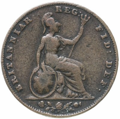 купить Великобритания 1 фартинг (farthing) 1851