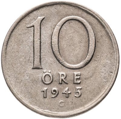 купить Швеция 10 эре (ore) 1945 G