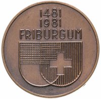 купить Медаль Швейцария "г. Фрибур 1981"