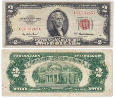 купить США 2 доллара 1953 series 1953A (Pick 380a)