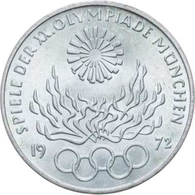 купить Германия 10 марок (mark) 1972 "XX летние Олимпийские Игры, Мюнхен 1972 - Факел