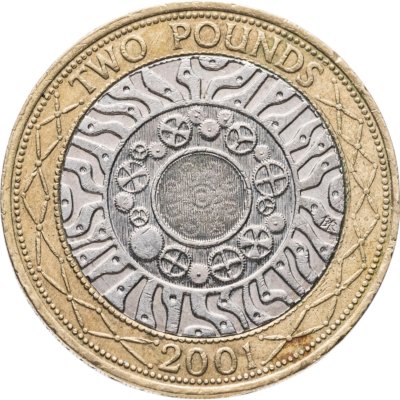 купить Великобритания 2 фунта (pounds) 2001