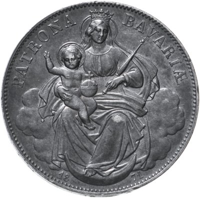 купить Бавария 1 талер 1871 Людвиг II Мадонна