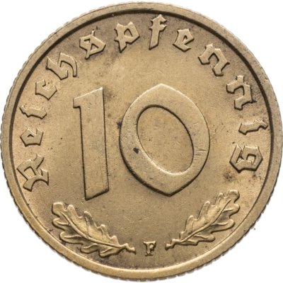 купить Германия (Третий рейх) 10 рейхспфеннигов (reichspfennig) 1938 F