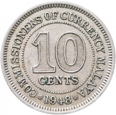 купить Малайя 10 центов (cents) 1948 Георг VI