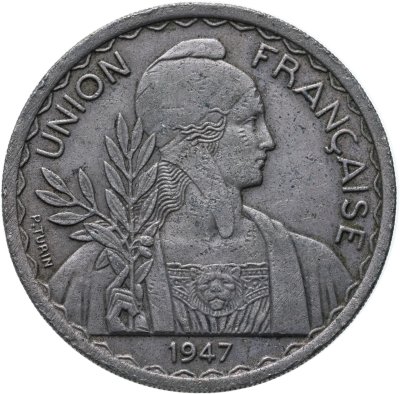 купить Французский Индокитай 1 пиастр (piastre) 1947