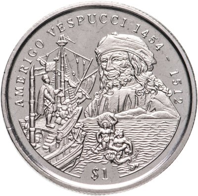 купить Сьерра-Леоне 1 доллар (dollar) 1999 "Америго Веспуччи"