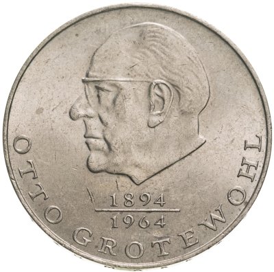 купить Германия (ГДР) 20 марок 1973 "Отто Гротеволь"