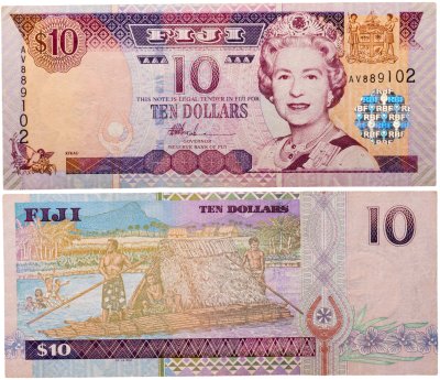 купить Фиджи 10 долларов 2002 Pick 106