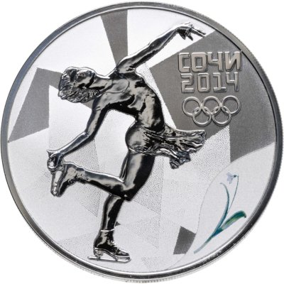 купить 3 рубля 2014 СПМД фигурное катание