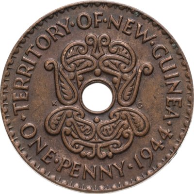купить Новая Гвинея 1 пенни (penny) 1944