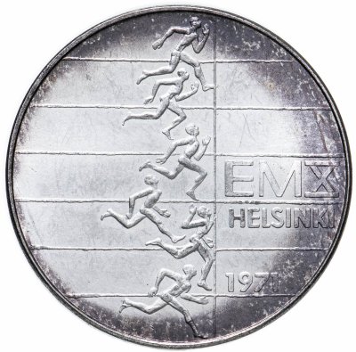 купить Финляндия 10 марок (markkaa) 1971 X Чемпионат Европы по легкой атлетике