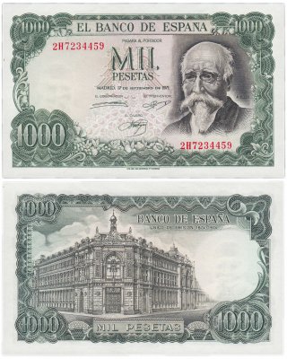 купить Испания 1000 песет 1971 (Pick 154a)