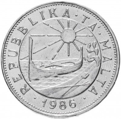 купить Мальта 1 лира 1986