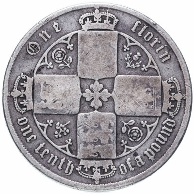 купить Великобритания 2 шиллинга (флорин, shillings) 1872 "Готический флорин"