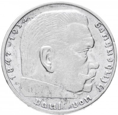 купить Фашистская Германия (Третий Рейх) 2 рейхсмарки 1938 "А"