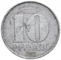 Купить Германия (ГДР) 10 пфеннигов (pfennig) 1963-1990, случайная дата