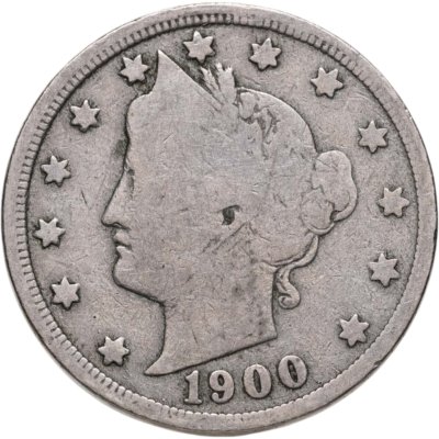 купить США 5 центов (cents) 1900 Liberty Nickel