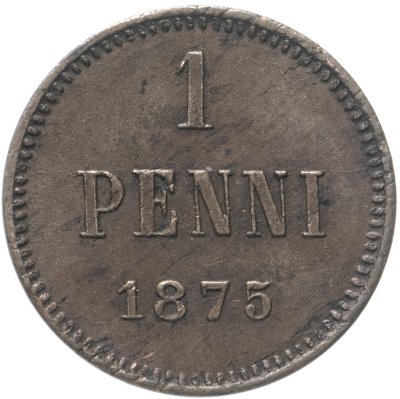 купить 1 пенни (penny) 1875