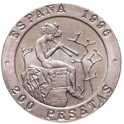 купить Испания 200 песет 1996 "Мастера испанской живописи - Мариано Фортуни и Рамон Байеу"