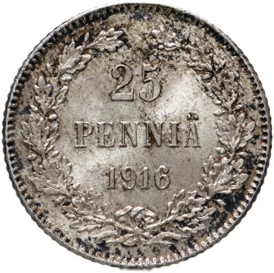 купить 25 пенни (pennia) 1916 S