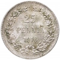 купить 25 пенни (pennia) 1916 S
