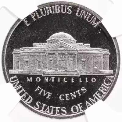 купить США 5 центов (cents) 1977 S "Jefferson Nickel (Джефферсон)" в слабе DNC PF68