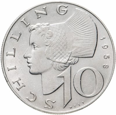 купить Австрия 10 шиллингов 1958