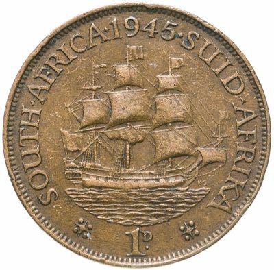 купить ЮАР 1 пенни (penny) 1945
