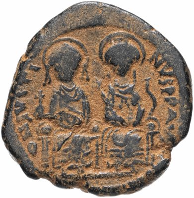 купить Византийская империя, Юстин II, 565-578 годы, фоллис.